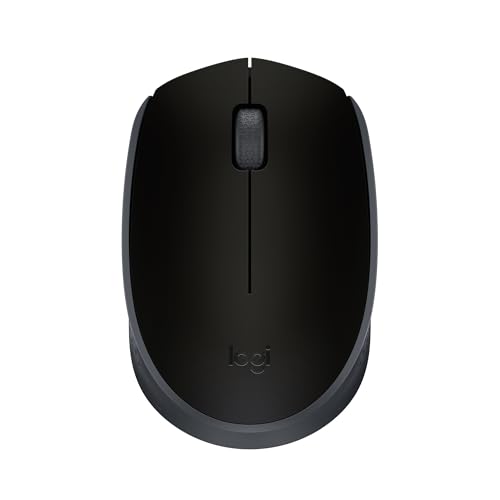 Mouse sem fio Logitech M170 com Design Ambidestro Compacto, Conexão USB e Pilha Inclusa - Preto