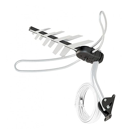 Antena Externa TV 4 em 1 Completa, Aquario, DTV-3000, Prata, Médio