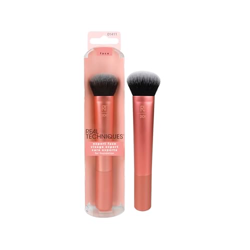 Real Techniques Pincel para Aplicação de Base Expert Face Brush, Amarelo