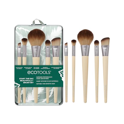 Kit de Pincéis Ecotools Start The Day Beautiful, Marrom