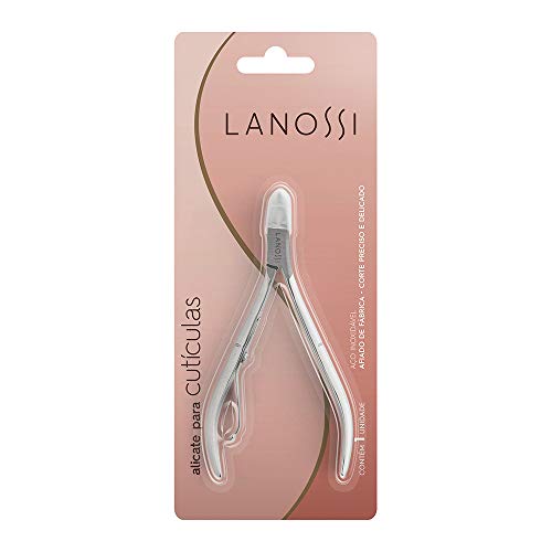 Lanossi Beauty & Care Alicate Em Aço Para Cutículas Silver Silver