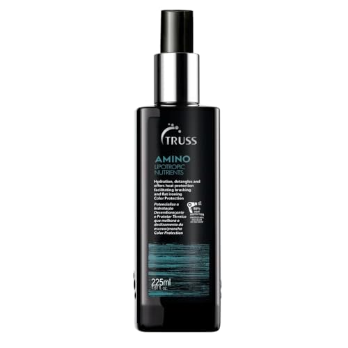 TRUSS Professional Amino Miracle - Spray protetor de calor para cabelo, cutículas de vedação, reparos de cabelos danificados a seco, controle de frizz, desembaraços, adiciona brilho, proteção de cor, antienvelhecimento