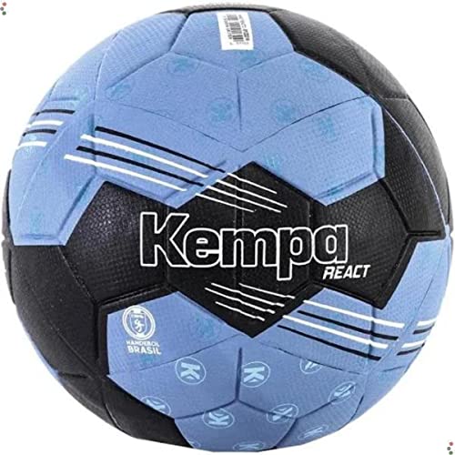 BOLA HAND KEMPA REACT 1 - Preto/Azul