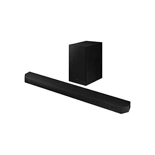 Soundbar Samsung HW-Q600B, com 3.1.2 canais, Bluetooth, Subwoofer sem fio, Dolby Atmos e Acoustic Beam.