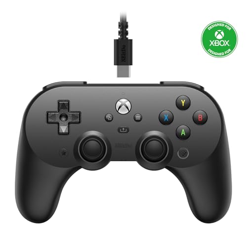 Controle com fio 8BitDo Pro 2, licenciado oficialmente, preto