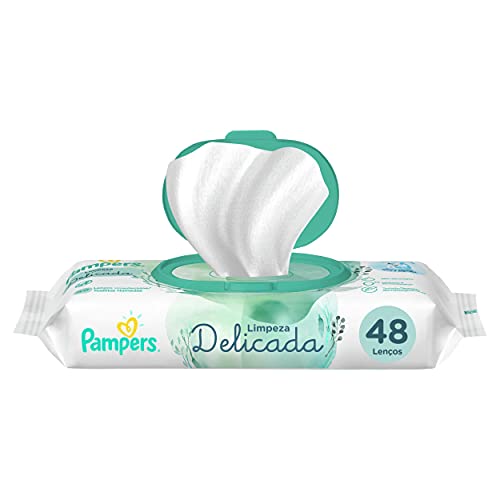 Lenços Umedecidos Pampers Limpeza Delicada 48 Unidades