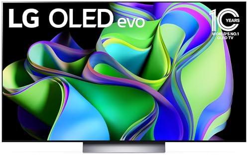 LG Série C3 55 polegadas classe OLED evo 4K processador Smart Flat Screen TV para jogos com controle remoto mágico alimentado por IA OLED55C3PUA, taxa de atualização de 120 Hz, 2023 com Alexa