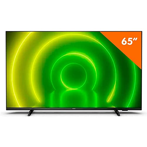 PHILIPS Android TV 65" 4K 65PUG7406/78, Google Assistant Built-in, Comando de Voz, Dolby Vision/Atmos, VRR/ALLM, Bluetooth 5.0