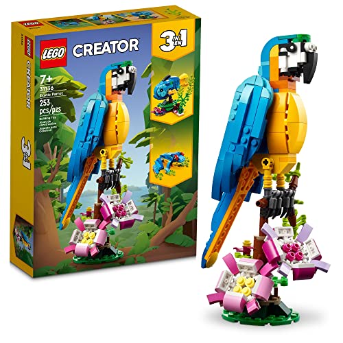 LEGO® Creator Papagaio Exótico 31136; Conjunto de Construção (253 Peças)