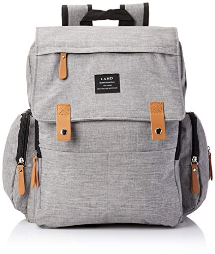 Bolsa mochila maternidade Land Luxury original cinza térmica