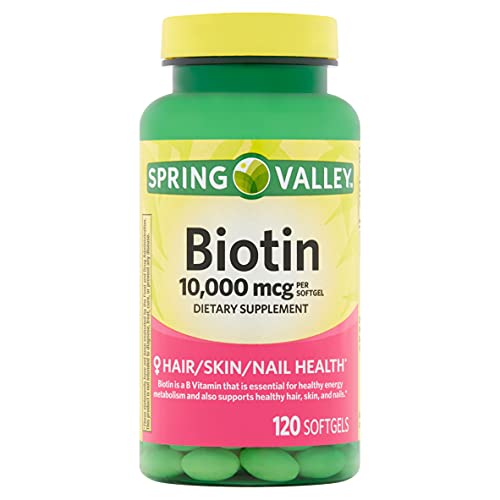 Biotina Mcg Spring Valley 10.000 - 120 Capsulas