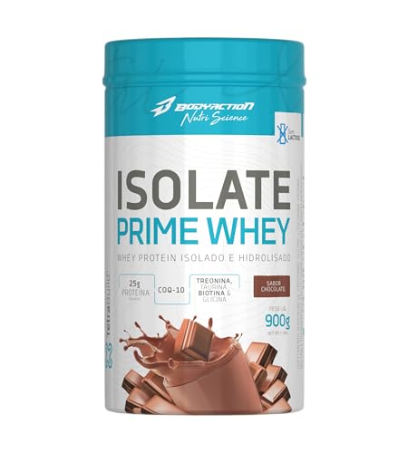 Isolate Prime Whey 900g Sabor Chocolate Bodyaction