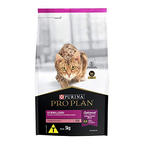 PURINA Pro Plan Ração Gatos Castrados Pro Plan Sabor Salmão 3Kgs