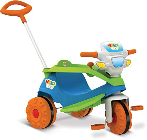 Triciclo Velobaby Passeio e Pedal, Bandeirante, Multicor