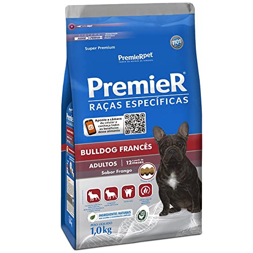 Premier Pet Ração Premier Raças Específicas Bulldog Francês Para Cães Adultos 1Kg Raça Adulto