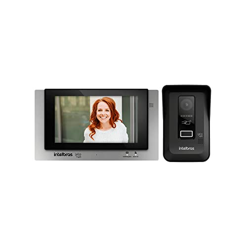 Videoporteiro Wi-Fi Allo Wt7 Preto/Prata Intelbras