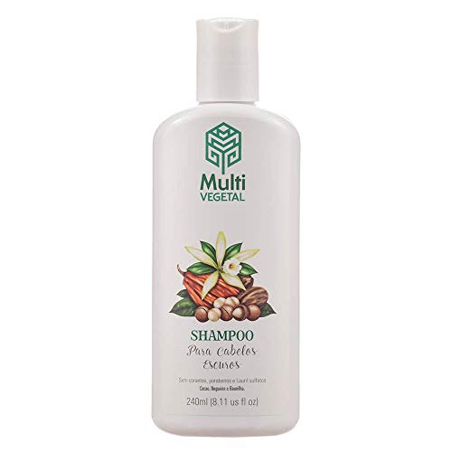 Shampoo Nogueira Cacau Cabelos Escuros 240ml MultiVegetal