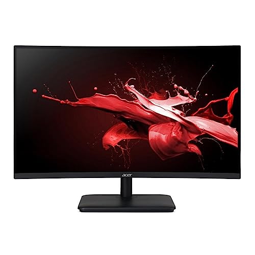 Monitor Acer Gamer Nitro ED270R Pbiipx tela de 27” VA Widescreen Curva 16:9 1500R com Tecnologia AMD Radeon FreeSync T 165 Hz Preto