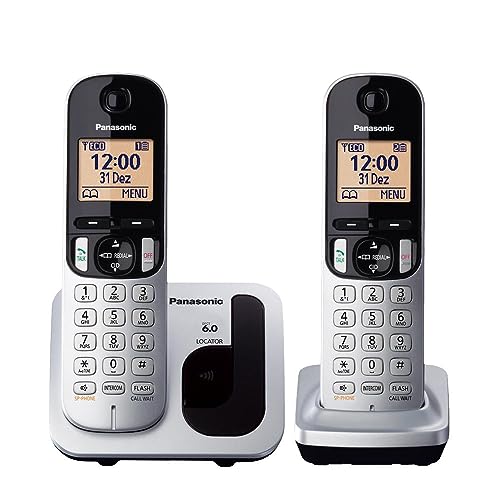Telefone Sem Fio Panasonic Com Viva Voz Prata KX-TGC212LB1