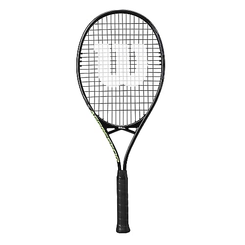 Wilson Aggressor 112 raquete de tênis, alumínio, equilíbrio de cabeça leve (aderência), 297 g, 70 cm de comprimento, preto