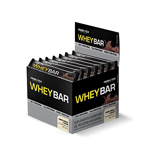 Probiótica Whey Bar High Protein Cookies & Cream 40 G 24 Unidades