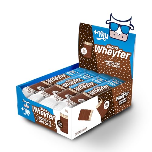 +Mu Chocowheyfer Proteico Sabor Chocolate com Coco - Display com 12 unidades - 300g