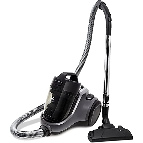 Aspirador de pó sem saco Electrolux easybox maior potencia 1600W silencioso compacto bocal estofados cabo retratil controle velocidade EAS30 cinza preto 127v