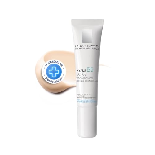 La Roche-Posay Hyalu B5 Olhos Creme, Cuidado Reparador, Preenchedor, Antirrugas, Ácido Hialurônico, Vitamina B5, Região dos olhos 15ml