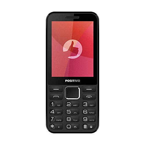 Celular Positivo P28 (Dual Chip/ 32MB/ 2G/ Radio FM/Bluetooth/Desbloqueado) Preto