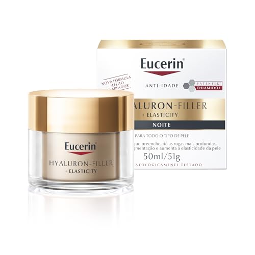 Eucerin Creme Facial Anti-Idade Hyaluron-Filler + Elasticity Noite 50g