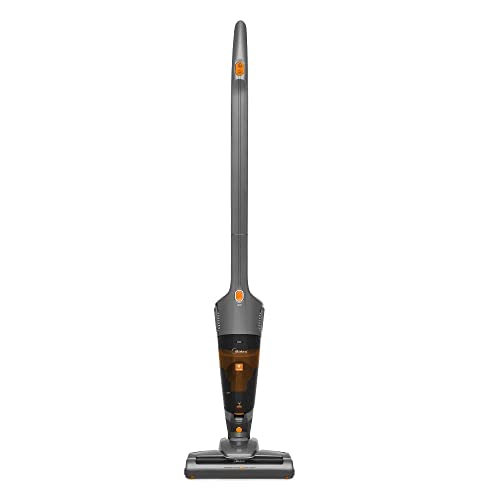 Aspirador de pó 18V ComfortClean Midea Sem Fio, Vertical e Portátil, Bateria até 40 min (VSA15B), Prata/Laranja - Bivolt