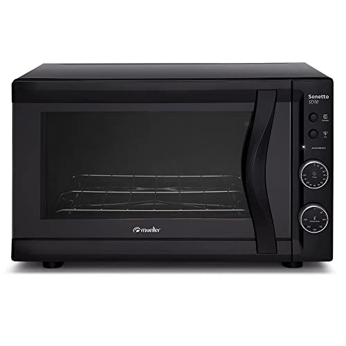 Forno Elétrico Mueller 44L Sonetto Stile Preto Forno Elétrico Mueller 44L 601072008 220V