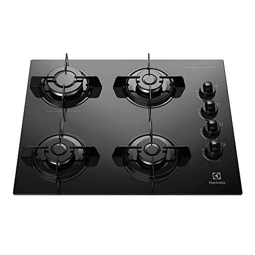 COOKTOP A GÁS KE4GP COM MESA DE VIDRO PRETA BIVOLT
