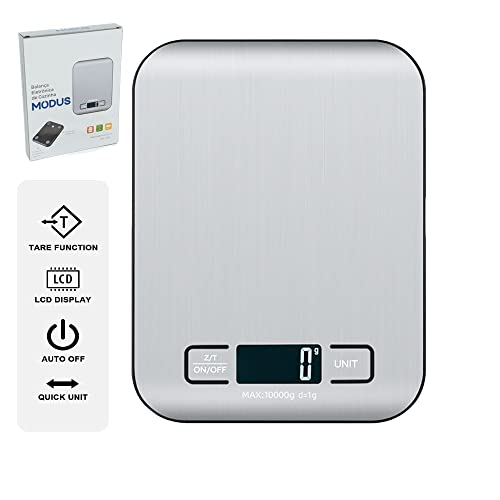 Brastoy Balança de Cozinha Digital Alta Precisão 10kg em Aço Inox Casa