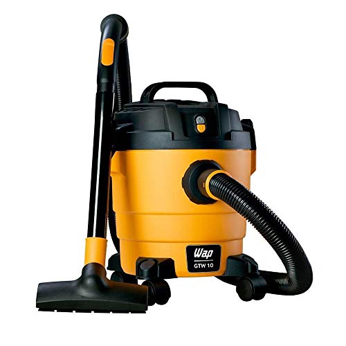 WAP Aspirador de Pó e Água GTW 10, Compacto, 10 Litros, com Mangueira de 1,5 Metros, Filtro Lavável, 140mbar 1400W 127V