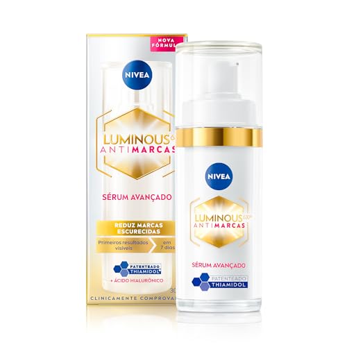 NIVEA Sérum Facial Cellular Luminous 630 30ml - Enriquecido com Ácido Hialurônico e Vitamina E, sua fórmula reduz marcas escurecidas, deixa a pele uniforme