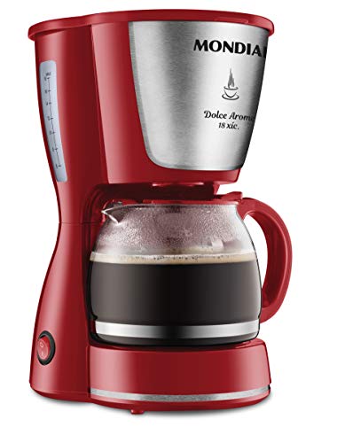 Cafeteira Elétrica Dolce Arome, Mondial, Vermelho/Inox, 550W, 110V - C-35 18X