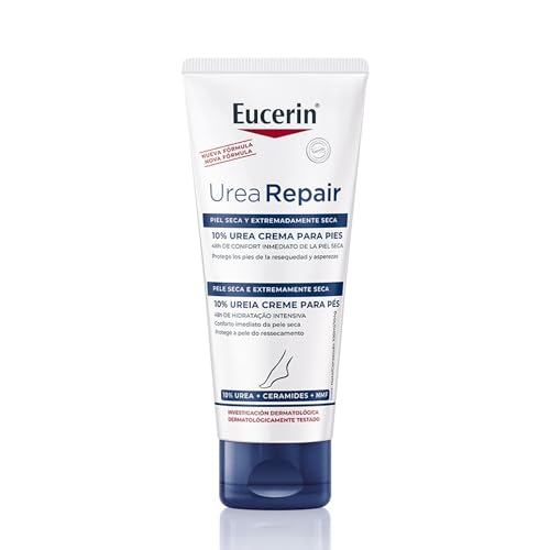EUCERIN Creme Hidratante para Pés Urea Repair Plus 100ml, Hidratação Intensiva, Ureia, Pele Seca e Extra Seca