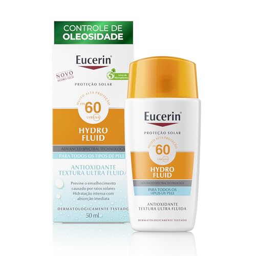 EUCERIN Protetor Solar Facial Ultrafluido FPS60 50ml, AntiOleosidade, Rosto, Proteção UVA, UVB e Luz Vísivel