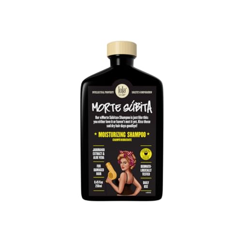 Lola Cosmetics - Morte Subita - Shampoo hidratante para cabelos secos e danificados que foi quimicamente tratado vegano, livre de crueldade, sem parabenos, sem sulfatos, 250 ml