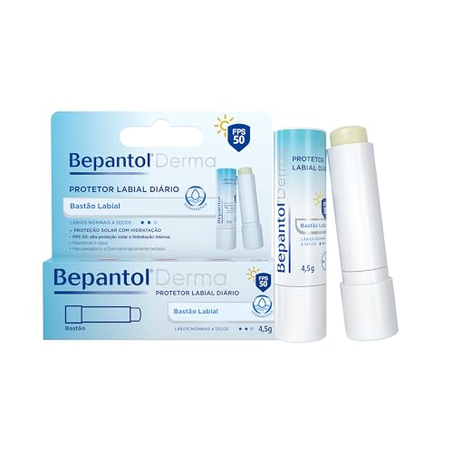 Bepantol Derma Protetor Labial Diário, Hidratante Labial FPS 50, 4,5g