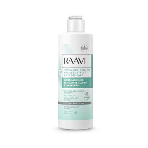 Raavi - Tônico Adstringente Facial Controle da Oleosidade Pele Mista e Oleosa 200ml