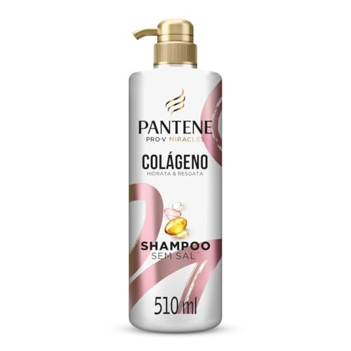 Shampoo Pantene Colágeno Hidrata e Resgata 510ml, Rosa