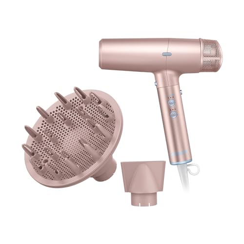 Conair, Secador Digital de Cabelo, Com Difusor, Secador Digital Iônico, 1700W, DIGITALaire, Rosa - 220V