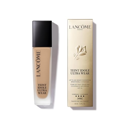 Lancôme, Idôle, Base Líquida, Alta Cobertura, Teint Ultra Wear, Care &amp; Glow, FPS 35, 315C - 30ml