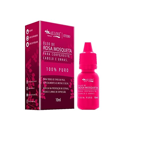 Max Love Óleo De Rosa Mosqueta 100% Puro - 10Ml -