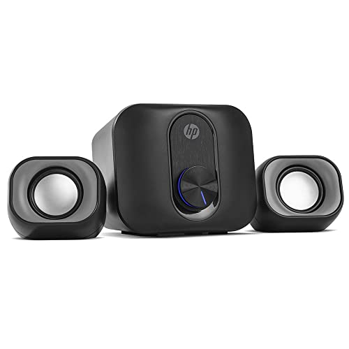 HP Caixa de som 2.1 DHS-2111S Preta Speaker com Alimentacao USB e conector 3.5mm potência do Subwoofer 5W 2B285AA