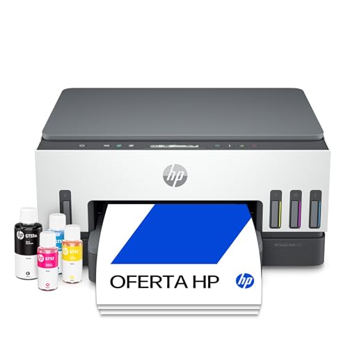 Impressora Multifuncional HP Smart Tank 724 Tanque de Tinta Colorida Wi-Fi Scanner Duplex. Funções: Imprimir, Copiar, Digitalizar. Cor: Branco (2G9Q2A)