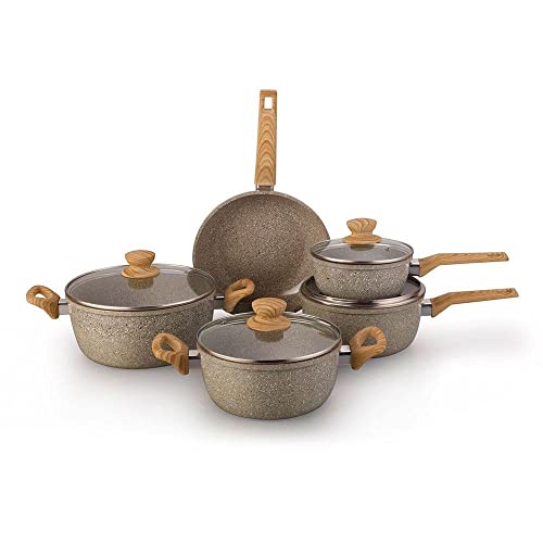 Conjunto de Panelas Oster Marble Eddition - 5 peças Cinza Dust